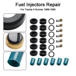 1988-1995 Toyota 4 Runner 3VZE 3.0L 6* Fuel Injectors Repair Kit 4319 Generic