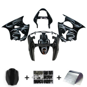 2000-2002 Kawasaki ZX6R 636 / 2005-2008 ZZR600 Injection Fairing Kit Bodywork Amotopart Fairing #132