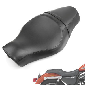 Front Rear Seat Two up Harley Davidson Forty-eight (10-16) Seventy-two (12-16) Sportster 1200 883 models, Black 52000211