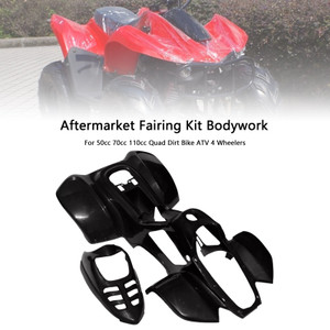 Plastics Fairing Fenders Kit For 50cc 70cc 110cc Dinosaur Quad Dirt Bike ATV Black