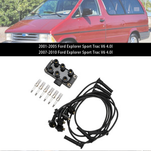 1991-2010 Mazda 626 B3000 B4000 Navajo Ignition Coil+6 Spark plug+6 Wire FD480 Generic