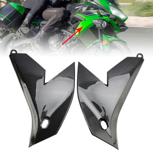 2022-2024 Kawasaki Versys 650 KLE650 Side Frame Panel Guard Fairings Cover Carbon Generic