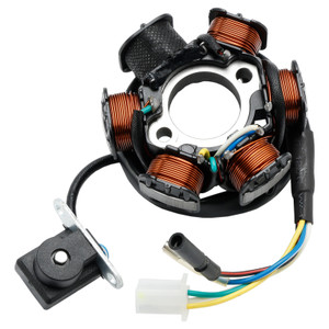 Adly (Her Chee) ATV GK Noble CAT 125 Thunder Bike 6 Poles Magneto Generator Stator 4-Wire 31120-120-000 Generic
