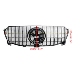 2020-2022 Mercedes-Benz GLE-Class W167 Standard Version With AMG Logo Front Bumper Grille Chrome Black Generic