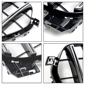 2020-2022 Mercedes-Benz GLE-Class W167 Standard Version With AMG Logo Front Bumper Grille Chrome Black Generic