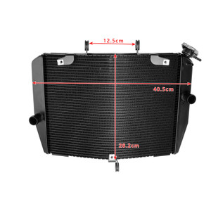 2024-2025 Kawasaki ZX-6R ZX636 Radiator Cooling Engine Cooler Black Generic