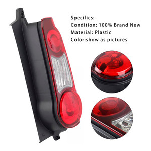 2012-2019 Peugeot Partner Right Side Tail Light Lens Housing 9677205480 Generic