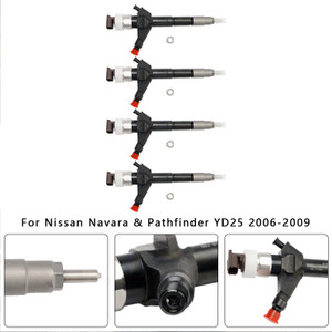 Nissan Navara D40 YD25 Euro4 Pathfinder R51 YD25 Euro4 Navara 2.5 dCi 4PCS Fuel Injector 095000-6250 Generic