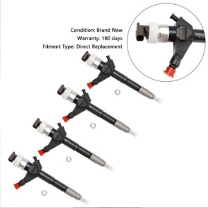 Nissan Navara D40 YD25 Euro4 Pathfinder R51 YD25 Euro4 Navara 2.5 dCi 4PCS Fuel Injector 095000-6250 Generic