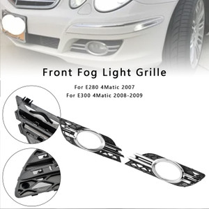 2007-2009 Mercedes-Benz E-CLASS W211 Front Fog Light Grill Chrome Trim Cover Set Generic