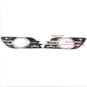 2007-2009 Mercedes-Benz E-CLASS W211 Front Fog Light Grill Chrome Trim Cover Set Generic