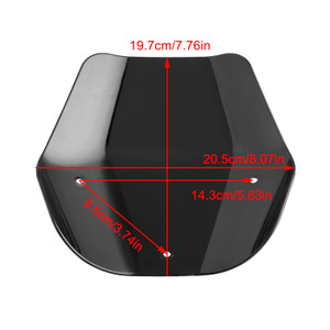 2023-2024 Suzuki GSX-8S Front Windshield Windscreen Black Generic