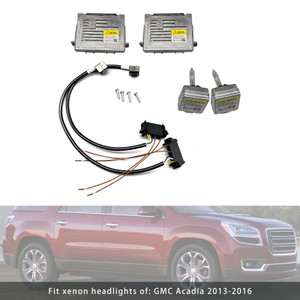 2013-2016 GMC Acadia 2x Xenon Ballast & HID D3S Light Bulb Wire Kit Control Unit Generic