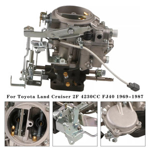 1969-1987 Toyota Land Cruiser 2F 4230CC FJ40 Carburetor Carb 21100-61012 Generic