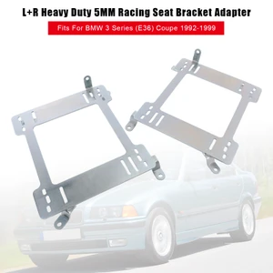L+R Heavy Duty 5MM Racing Seat Bracket Adapter Fits For BMW 3 Series (E36) Coupe 1992-1999