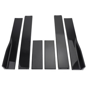 Pair of Side Skirts Extensions Splitters Glossy Black For VW Golf MK5 MK6 MK7 CC Ford Mustang Focus RS ST