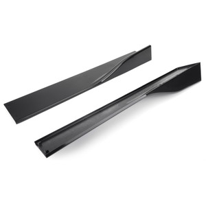Pair of Side Skirts Extensions Splitters Glossy Black For VW Golf MK5 MK6 MK7 CC Ford Mustang Focus RS ST