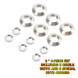 1972-1986 Jeep CJ5 CJ7 CJ8 2¡Á Dash Switch Bezel & Nut Set 987911 4000056 Generic