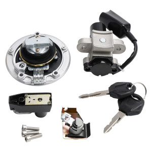 2017-2023 Kawasaki BR125 Z125 Pro Fuel Filler Cap Ignition Switch Lock Assy with Keys 27005-0612 Generic