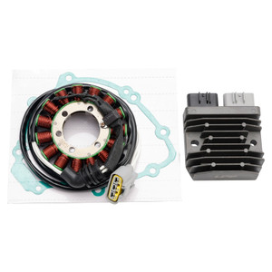 2009-2014 Yamaha YZF R1 Magneto Coil Stator+Voltage Regulator+Gasket Assy Generic