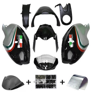 All years Ducati Monster 696 796 1100 S EVO Injection Fairing Kit Bodywork Plastic ABS Amotopart Fairing #122