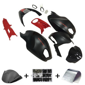 All years Ducati Monster 696 796 1100 S EVO Injection Fairing Kit Bodywork Plastic ABS Amotopart Fairing #124
