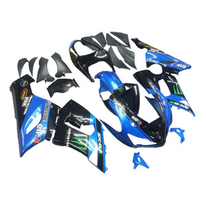 2005-2006 Kawasaki ZX6R 636 ZX 6R Injection Fairing Kit Bodywork Plastic ABS Amotopart Fairing #041