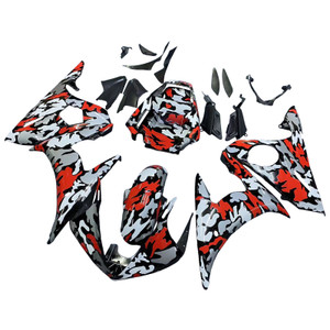 2005 Yamaha YZF-R6 600 Injection Fairing Kit Bodywork Plastic ABS Amotopart Fairing #026