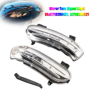 Until 2008 Mercedes-Benz SLK Clear LED Sequential Side Mirror Turn Signal Light Generic