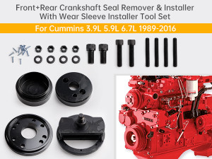 1989-2016 Cummins 3.9L 5.9L 6.7L Front+Rear Crankshaft Seal Remover & Installer Tool Generic