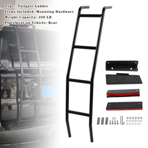 2010-2024 Toyota 4Runner 5th Gen Tailgate Hatch Ladder Accessories Black Generic