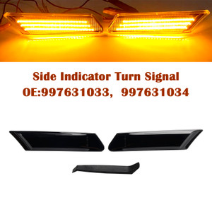 2005-2013 Porsche 987 997 911 Smoked LED Sequential Blinker Side Indicator Turn Signal Generic