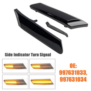 2005-2013 Porsche 987 997 911 Smoked LED Sequential Blinker Side Indicator Turn Signal Generic