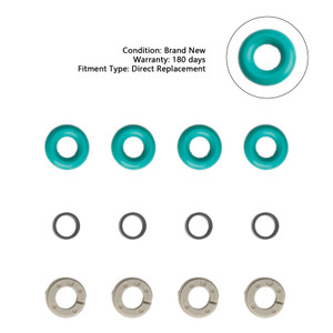 VW BEETLE GOLF JETTA TIGUAN TOURAN 4PCS Fuel Injector Service Kit O-Ring 0261500354 Generic