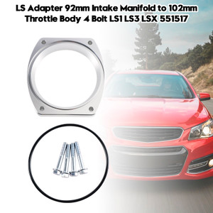 551517 LS Adapter 92mm Intake Manifold to 102mm Throttle Body 4 Bolt LS1 LS3 LSX