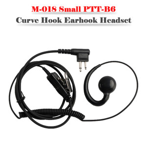 M-018 Small PTT-B6 Curve Hook Earhook Headset For GP2000 CP88 SP10 PRO1150 P040