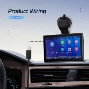 7" Touch Screen Apple CarPlay Android Auto Horizontal Vertical Switching Display