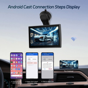 7" Touch Screen Apple CarPlay Android Auto Horizontal Vertical Switching Display