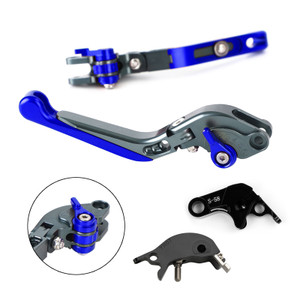 2022-2023 YAMAHA YZF R7 MT-10/SP FZ-10/SP Adjustable Folding Extendable Racing Brake & Clutch Levers Blue Generic