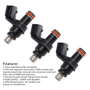 HONDA BF50D BF40D 40HP 50HP Outboard 3Pcs Fuel Injector 16450-ZZ5-003 Generic