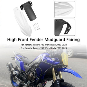 2019-2024 Yamaha Tenere 700 High Front Fender Mudguard Fairing White Generic