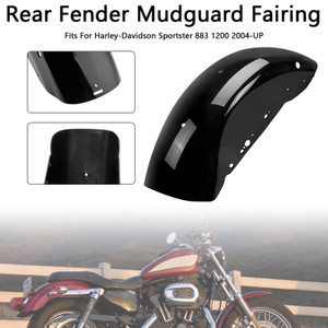 2004-UP Sportster 883 1200 Rear Fender Mudguard Fairing Black Generic