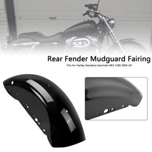 2004-UP Sportster 883 1200 Rear Fender Mudguard Fairing Black Generic