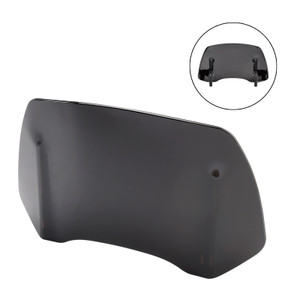 Universal Adjustable Windshield Clip On Wind Screen Deflector Extension Spoiler Black
