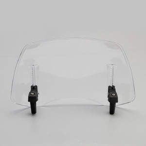 Universal Adjustable Windshield Clip On Wind Screen Deflector Extension Spoiler Clear
