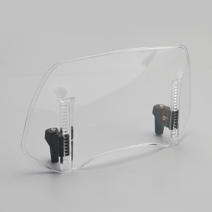 Universal Adjustable Windshield Clip On Wind Screen Deflector Extension Spoiler Clear