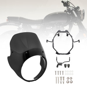 2023-2024 HONDA GB350 GB350S Windshield WindScreen Headlight Fairing Cover Gloss black+Black Generic