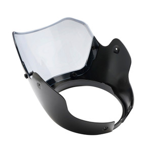 2023-2024 HONDA GB350 GB350S Windshield WindScreen Headlight Fairing Cover Gloss black+Gray Generic