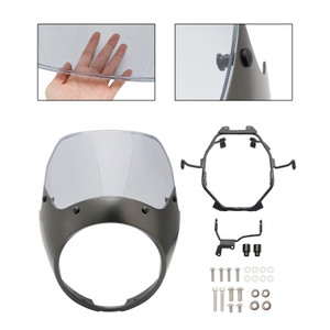 2023-2024 HONDA GB350 GB350S Windshield WindScreen Headlight Fairing Cover Matt Gray+Gray Generic