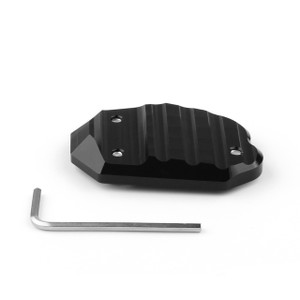 Kickstand Shoe Extension Plate Pad Side Stand Kawasaki ZX10R (08-13) ZX6R 636 (09-13) Black